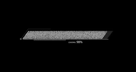 Digital progress download HUD elements Vídeo Stock 342096060
