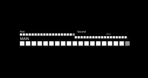 Digital progress download HUD elements Stockbeeldmateriaal 342096068