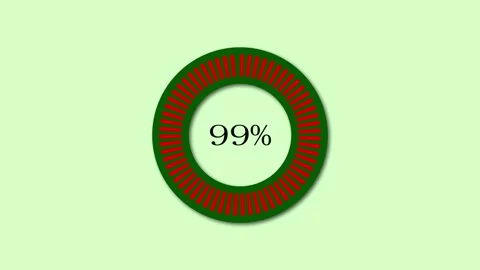 Digital progress loading bar completion animated on a green background. Stock-Footage 260884285