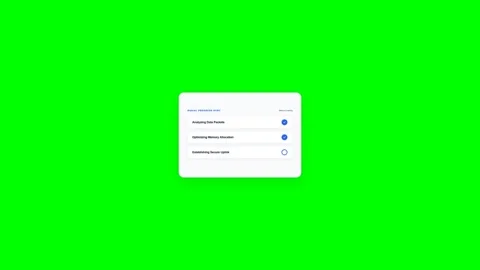 Digital Progress Sync Interface Animation Stock Footage 347033999