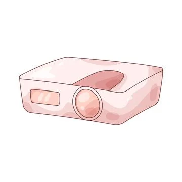 Digital projector Stock Illustration