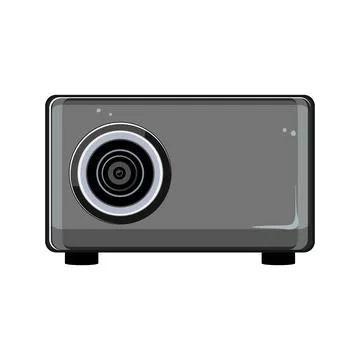 Digital projector video cartoon vector illustration イラスト素材