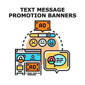 Digital promotion banners optimizing message advertising impact Ilustración de archivo