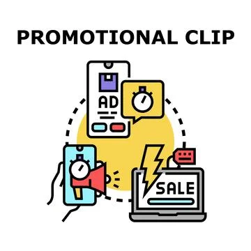 Digital promotion campaign developing through online advertising Illustrazione stock