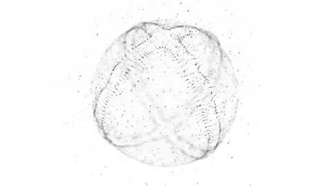 Digital protected sphere with data inside Stock Footage 319005689