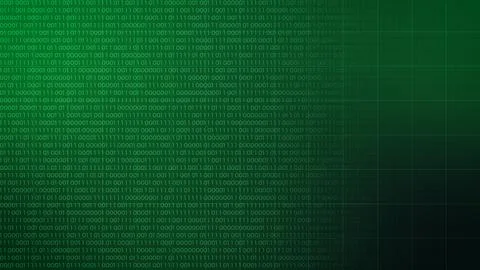 Digital Protection Concept Glowing Binary Code Stock Illustration