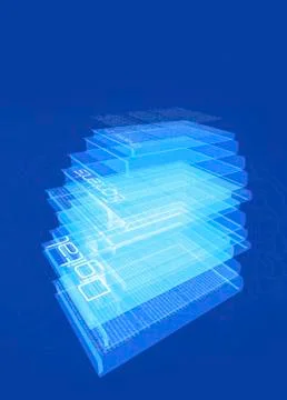 Digital publishing, conceptual artwork Stock Illustration