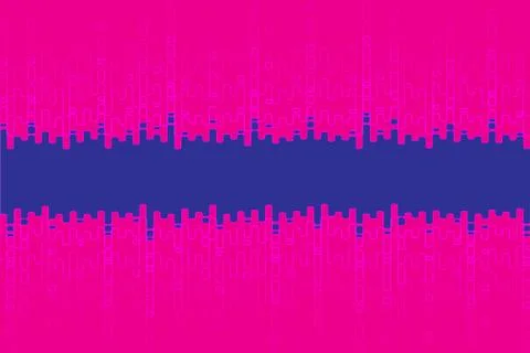 Digital pulse music player background. Dynamic audio wave logo. Modern fluid Stock Illustration