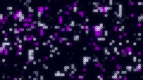 Digital purple white cube pattern grid Dancing round cube purple color neon.. Stock Footage 225492202