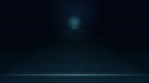 A digital pyramid constructed from glowing blue wireframe data points Video stock 335117501