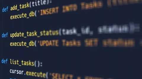 Digital Python code Stock Footage 312821164