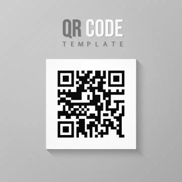 Digital QR code scan data 库存插图