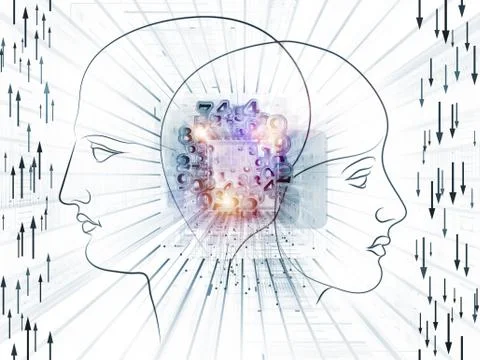 Digital questions Stock Illustration