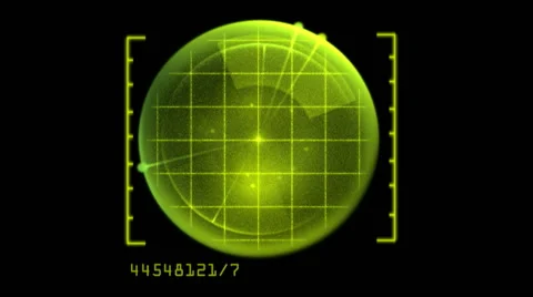 Digital Radar Stock Footage 42982105