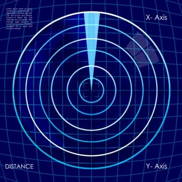 Digital radar Stock Illustration