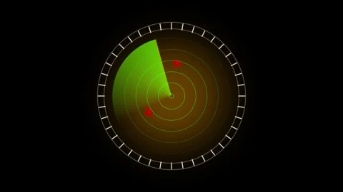 Digital Radar Scanning Animation Background. 스톡 동영상 316747010