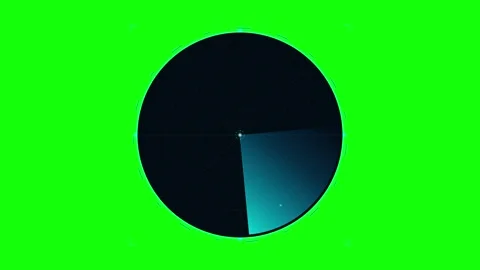 Digital radar screen animation with scanning beam on green screen backgroun.. Stock Footage 337555558
