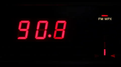 Digital Radio Tuning Stock Footage 68640482