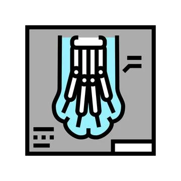 Digital radiology color icon vector illustration Stock Illustration