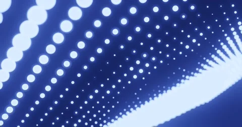Digital Rain: Abstract Blue Dot Matrix Background Low Stock Footage 263148929