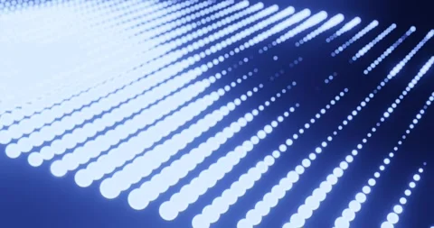 Digital Rain: Abstract Blue Dot Matrix Background Diagonal Stock Footage 263148978