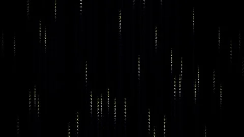 Digital rain of binary code symbols. Stock Footage 335108231