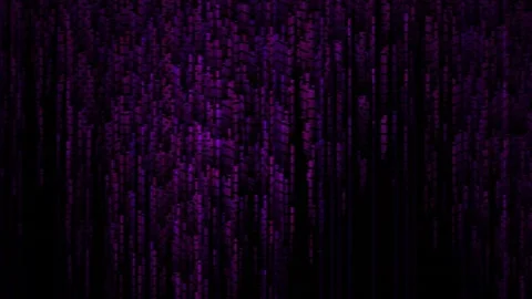 Digital rain code purple background. Stock Footage 334519707
