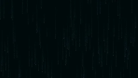 Digital rain creates a cyberspace atmosphere with flowing symbols and chara.. Stock Footage 324649567