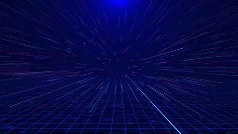 Digital Rain Cyberspace digits of binary code Particles Data Network Connections Stock Footage 259477330