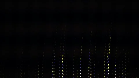 Digital rain effect on black background. Stock Footage 335512154