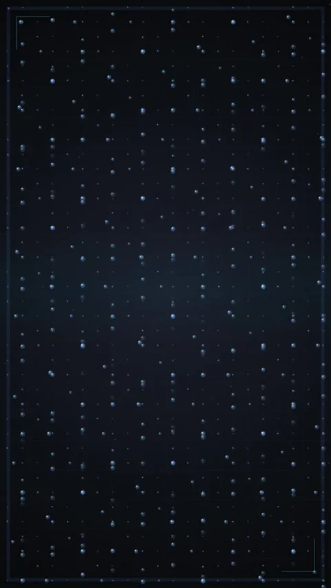 Digital Rain Falling Abstract Background - Dark Blue Tech Matrix Code Animati Видео 347698754