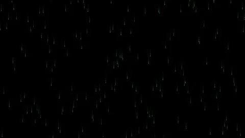 Digital rain falling in cyberspace with binary code symbols displaying on a.. Stock Footage 324650743
