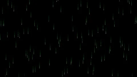 Digital rain falls in a cyberspace background with symbols appearing and di.. Stock Footage 324650580