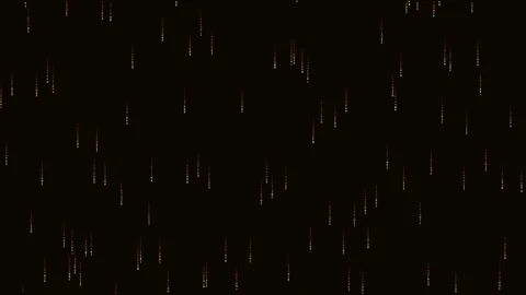 Digital rain falls in cyberspace with bright symbols and characters scatter.. Stock Footage 324649100