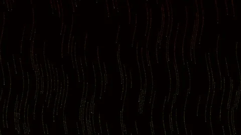 Digital rain falls in cyberspace with patterns of lines and symbols flowing.. Video stock 324649509