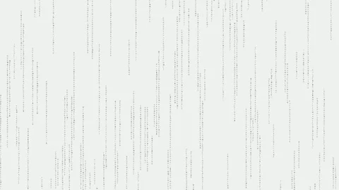 Digital rain falls in cyberspace with random characters creating a unique b.. Stock Footage 324650127