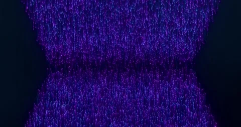 Digital Rain Loop Vertical Particle Stream in Blue and Pink Stock Footage 317170849