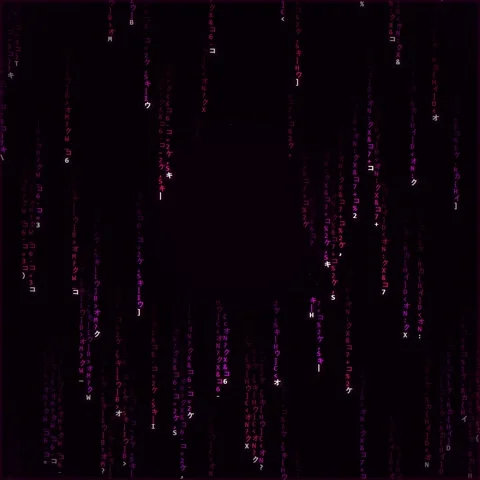 Digital Rain Matrix Code Falling Dark Background Abstract Technology Concept Видео 347266202