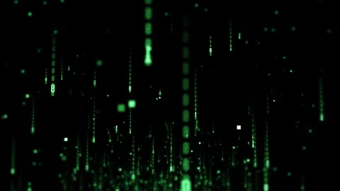 Digital Rain Matrix Code Glowing in Dark Futuristic Virtual Reality Concept 스톡 동영상 339052115