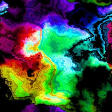 Digital rainbow liquid paint Stock Illustration