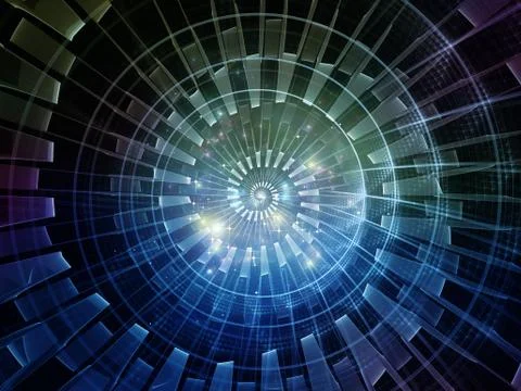 Digital Realm. 스톡 일러스트