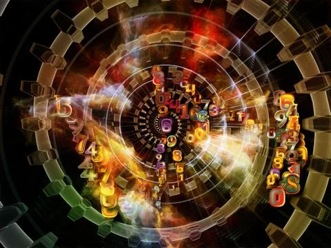 Digital Realm. Stock Illustration