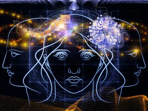 Digital reasoning Stock Illustration