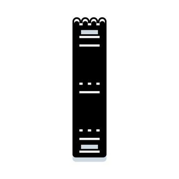 Digital receipt icon showing transaction or data concept Stock Illustration