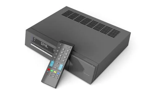 Digital receiver with remote control Stock Illustration