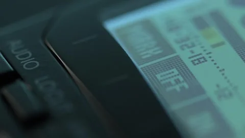 Digital Recorder Primed for Audio Capture in Action. Video stock 280550811
