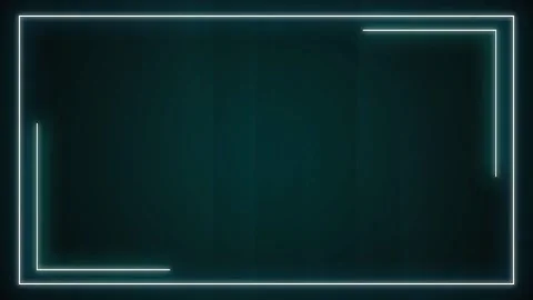 Digital Rectangle border running around on random background Stock Footage 322910655