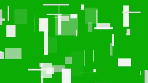 Digital rectangle shapes green screen motion graphics Stock Footage 154806142