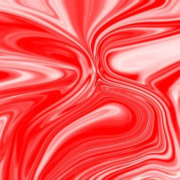 Digital red abstract background with liquify flow Stock Illustration