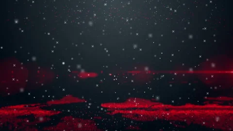 Digital Red and Black Abstract Space with Particles and Star Effects Vídeos de archivo 341922293